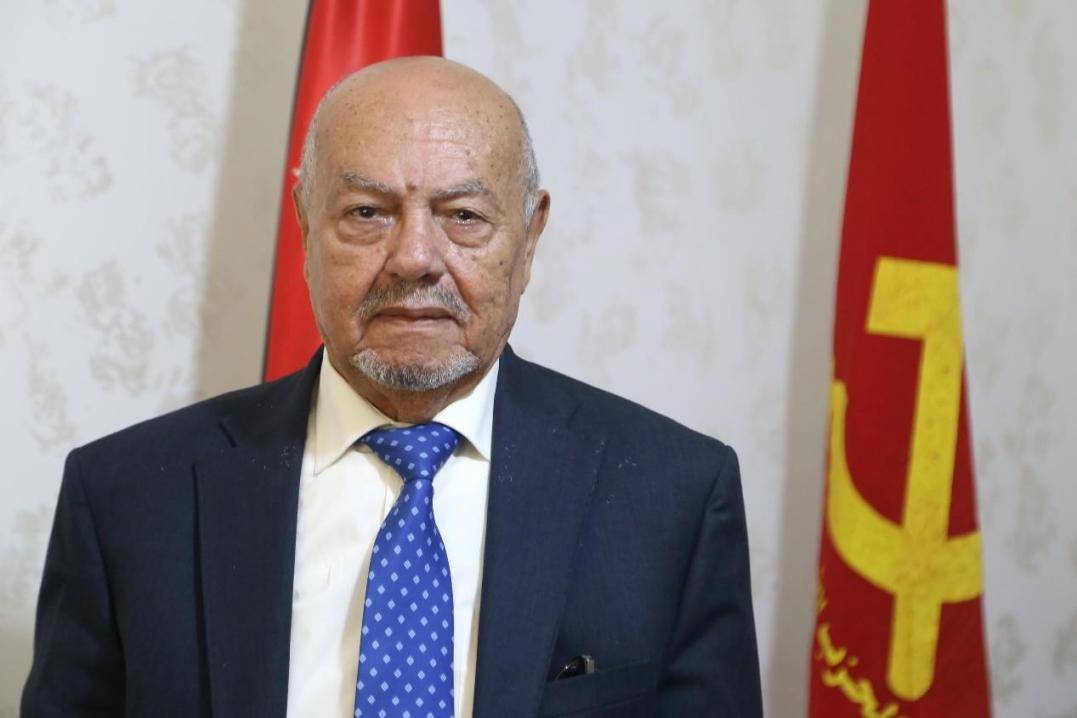 圖為約旦共產(chǎn)黨總書記法赫米。人民網(wǎng) 納達(dá)爾·達(dá)烏德攝