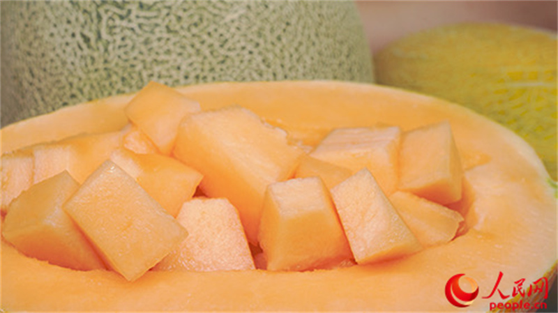 甘甜的哈密瓜。人民網(wǎng) 李欣洋攝